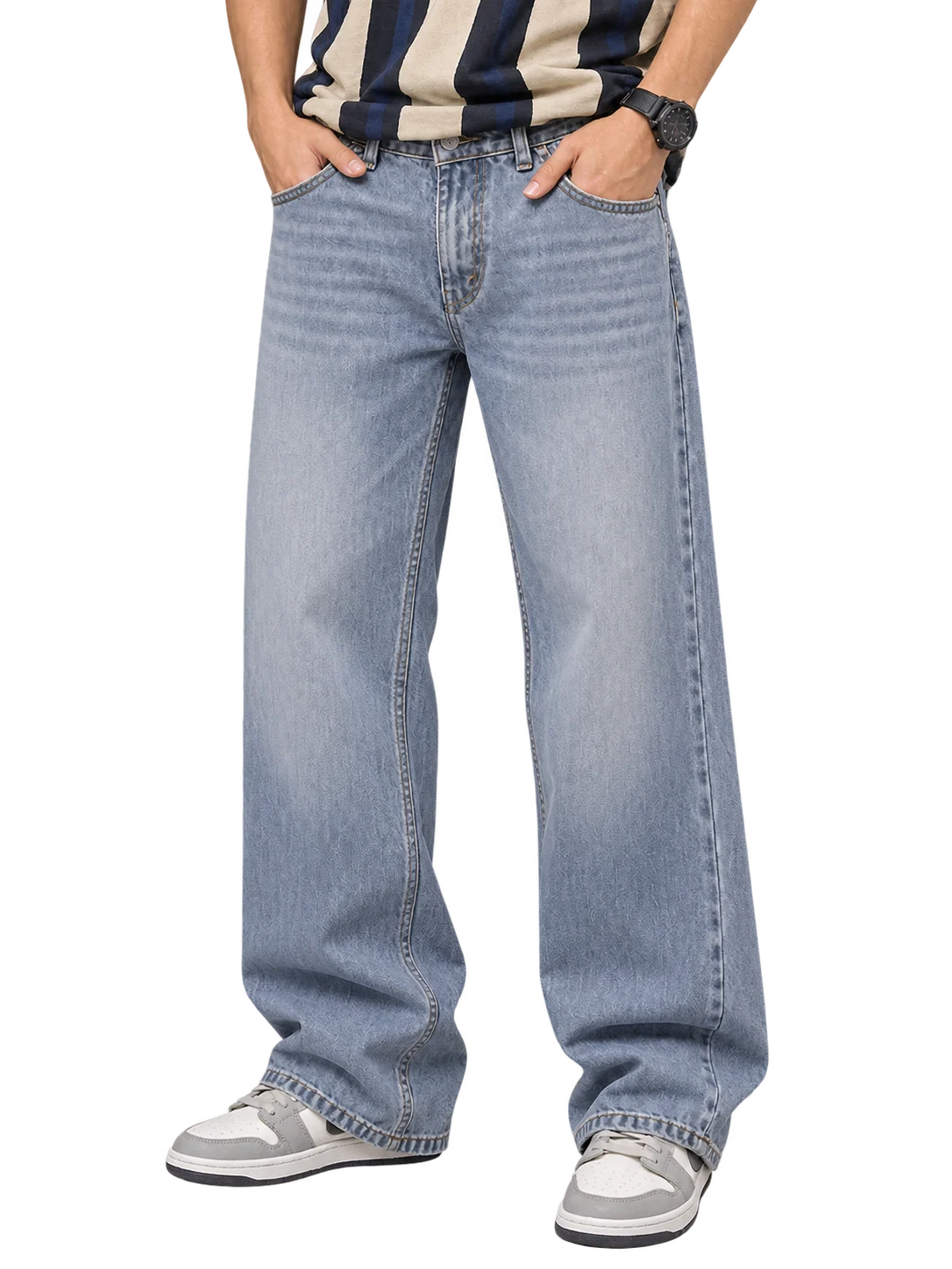 Urban Vintage Light Wash Baggy Denim