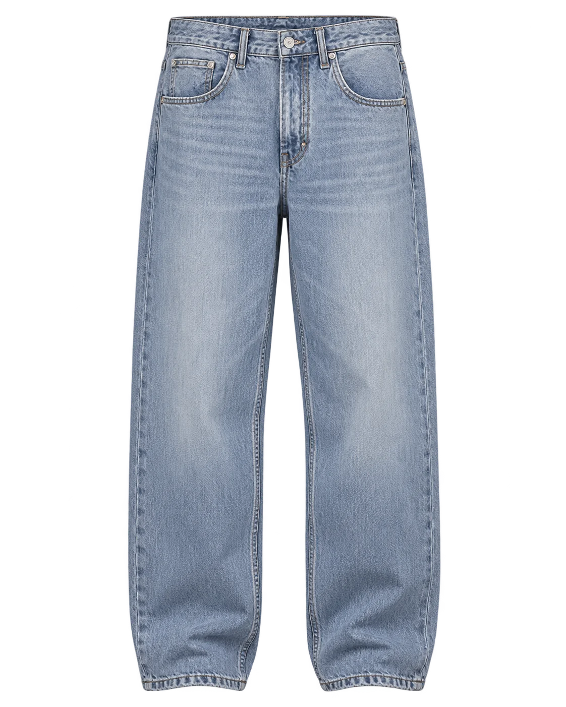 Urban Vintage Light Wash Baggy Denim Light Ice Blue image 2