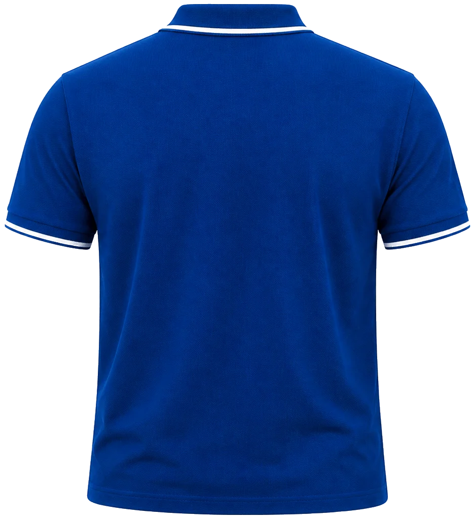 Signature Tipping Cotton Polo Royal / Deep Blue image 3
