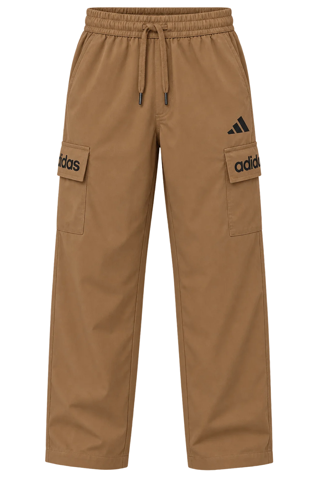 Relaxed Straight-Leg Cargo Trousers Camel Brown image 2